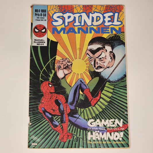 Spindelmannen Nr 4 1986 #VG#