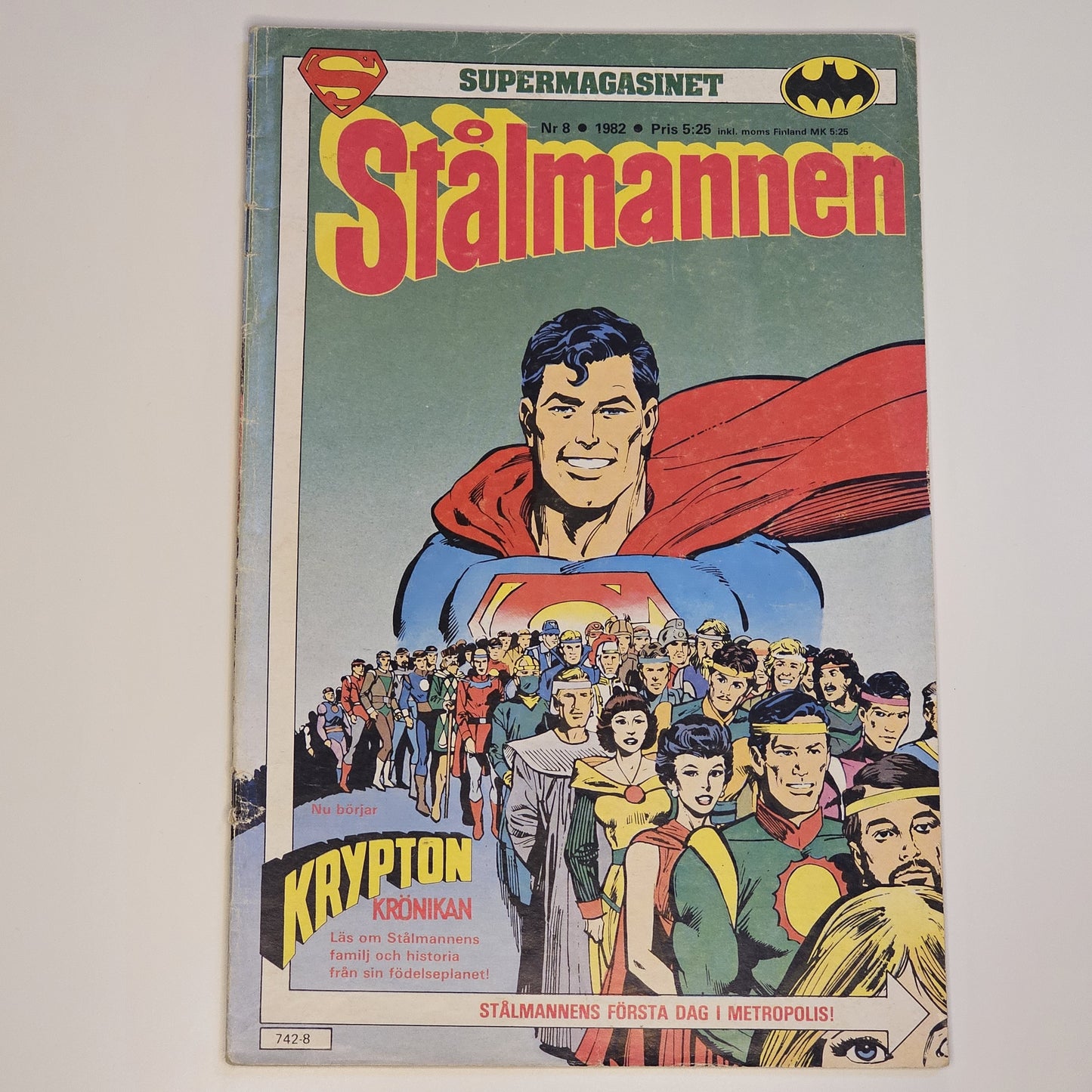 Stålmannen Nr 8 1982 #VG#