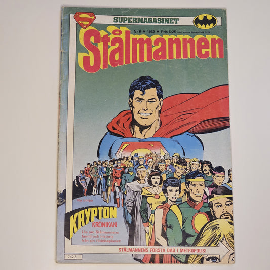 Stålmannen Nr 8 1982 #VG#