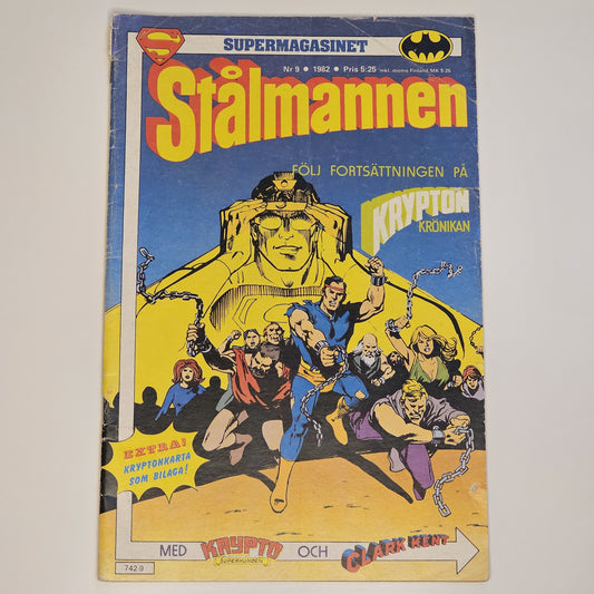 Stålmannen Nr 9 1982 #VG# + Bilaga