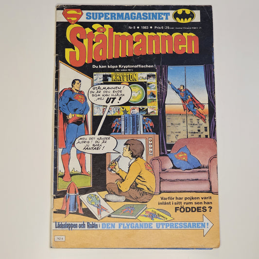 Stålmannen Nr 8 1983 #VG# + Bilaga