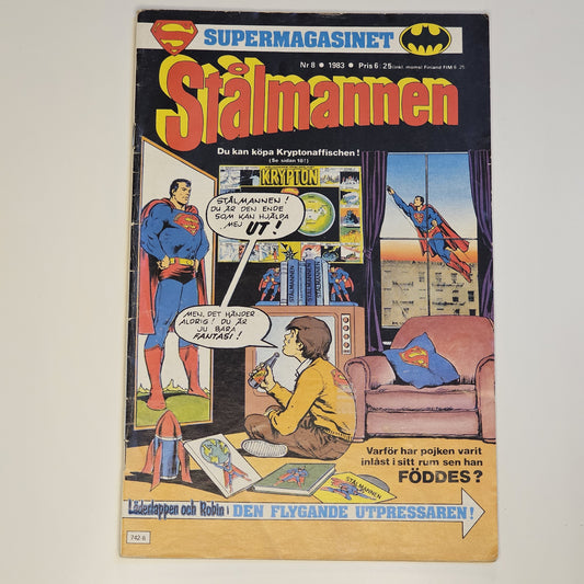 Stålmannen Nr 8 1983 #VG# + Bilaga