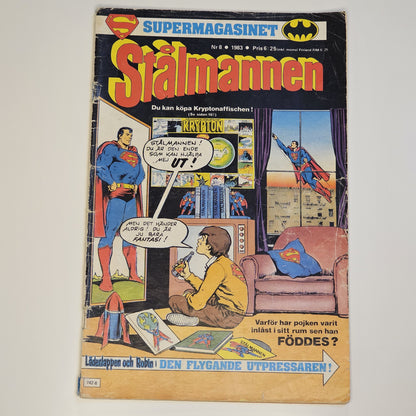 Stålmannen Nr 8 1983 #VG# + Bilaga