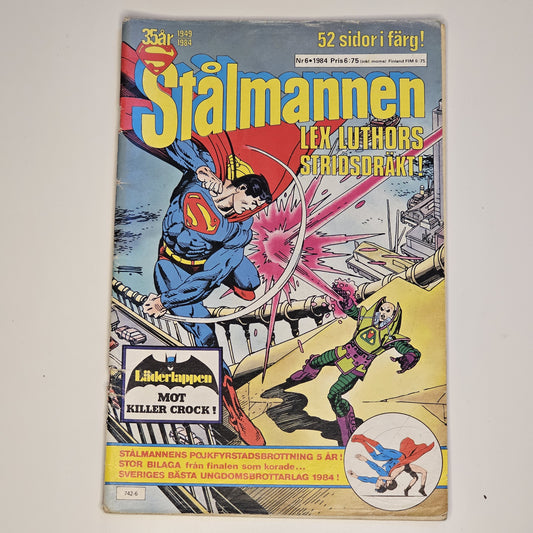 Stålmannen Nr 6 1984 #VG#