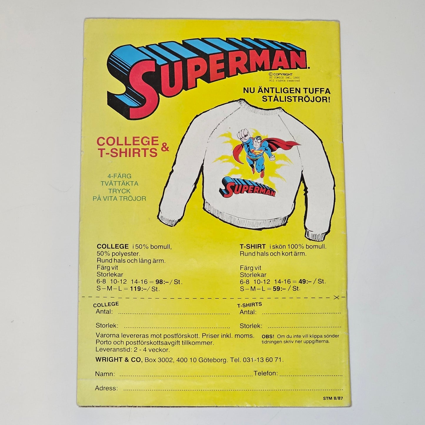 Stålmannen Nr 8 1987 #FN#