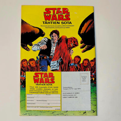 Star Wars Nr 5 1987 #VG# (Finsk)