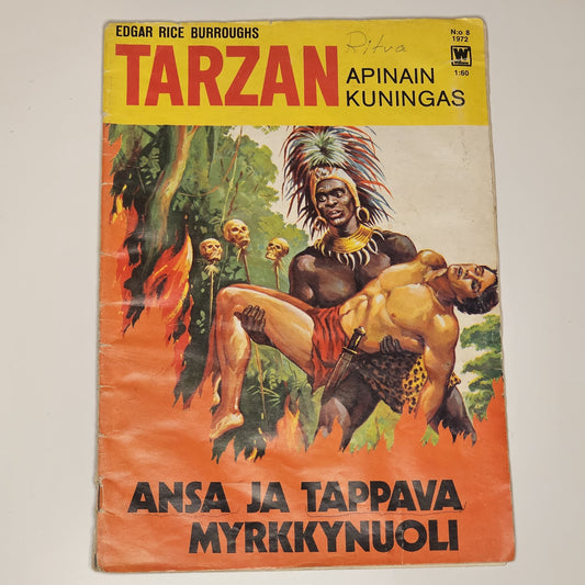 Tarzan - Apinain Kuningas Nr 8 1972 (Finsk) #FR#
