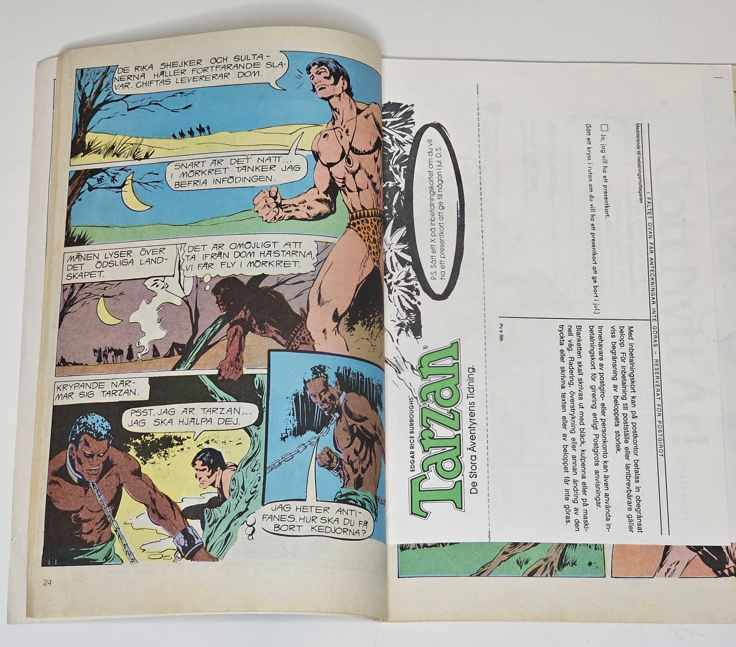 Tarzan Nr 11 1982 #FN# + Prenumerationsbilaga