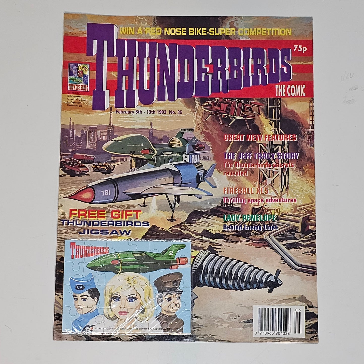Thunderbirds Nr 35 1993 #VF# + Pussel (Brittisk)