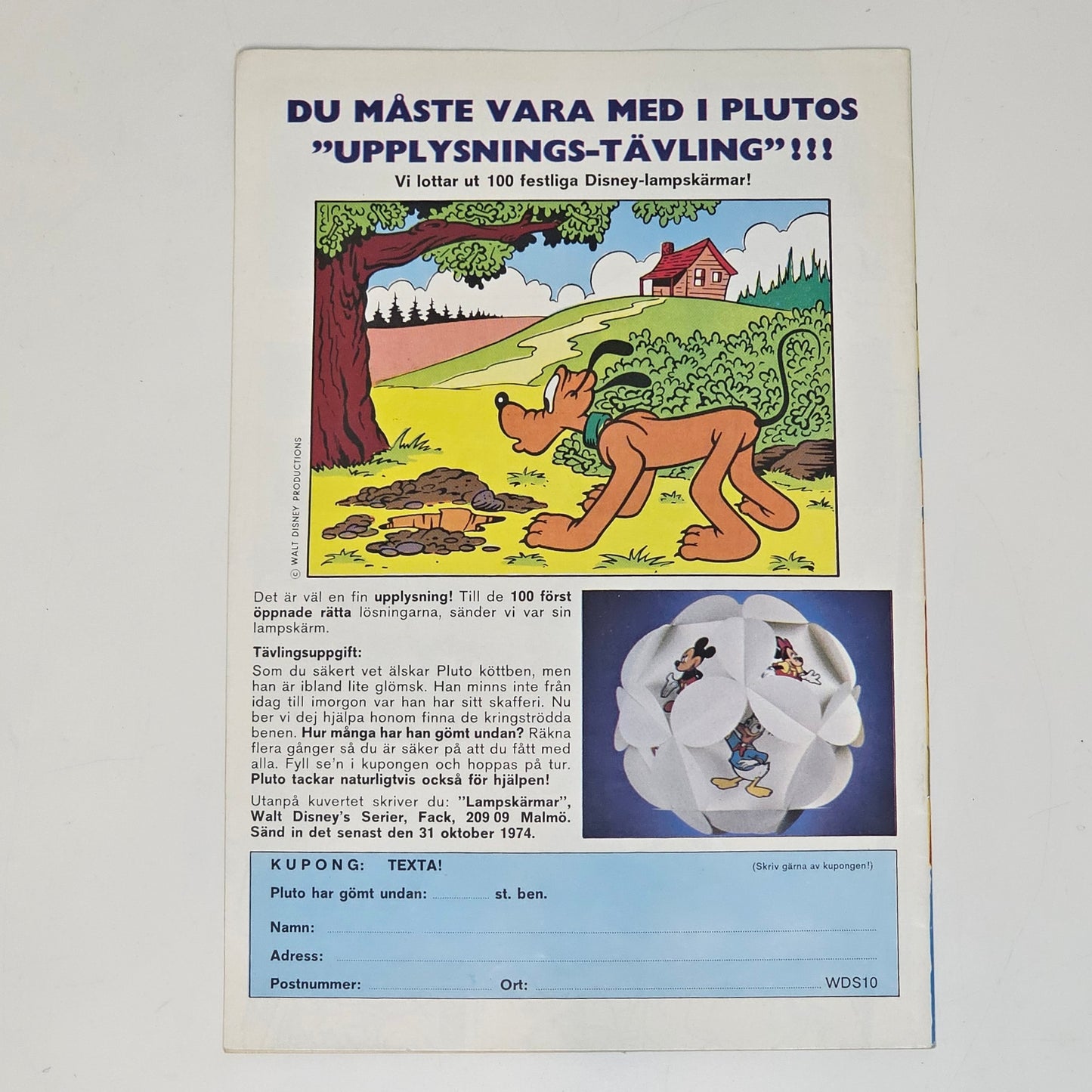 Walt Disney´s Serier Nr 10 1974 #FN#