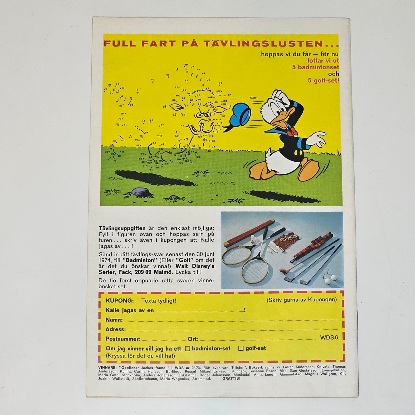 Walt Disney´s Serier Nr 6 1974 #VF#