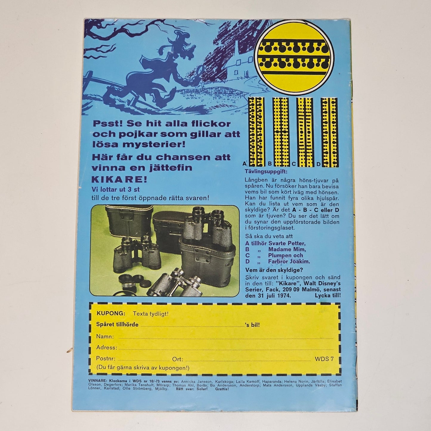 Walt Disney´s Serier Nr 7 1974 #FN#