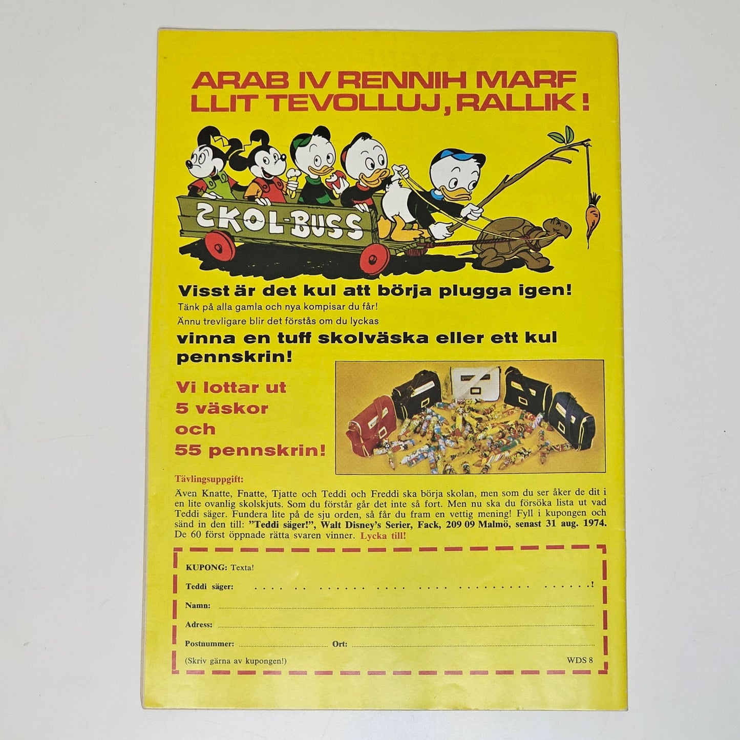 Walt Disney´s Serier Nr 8 1974 #FN#