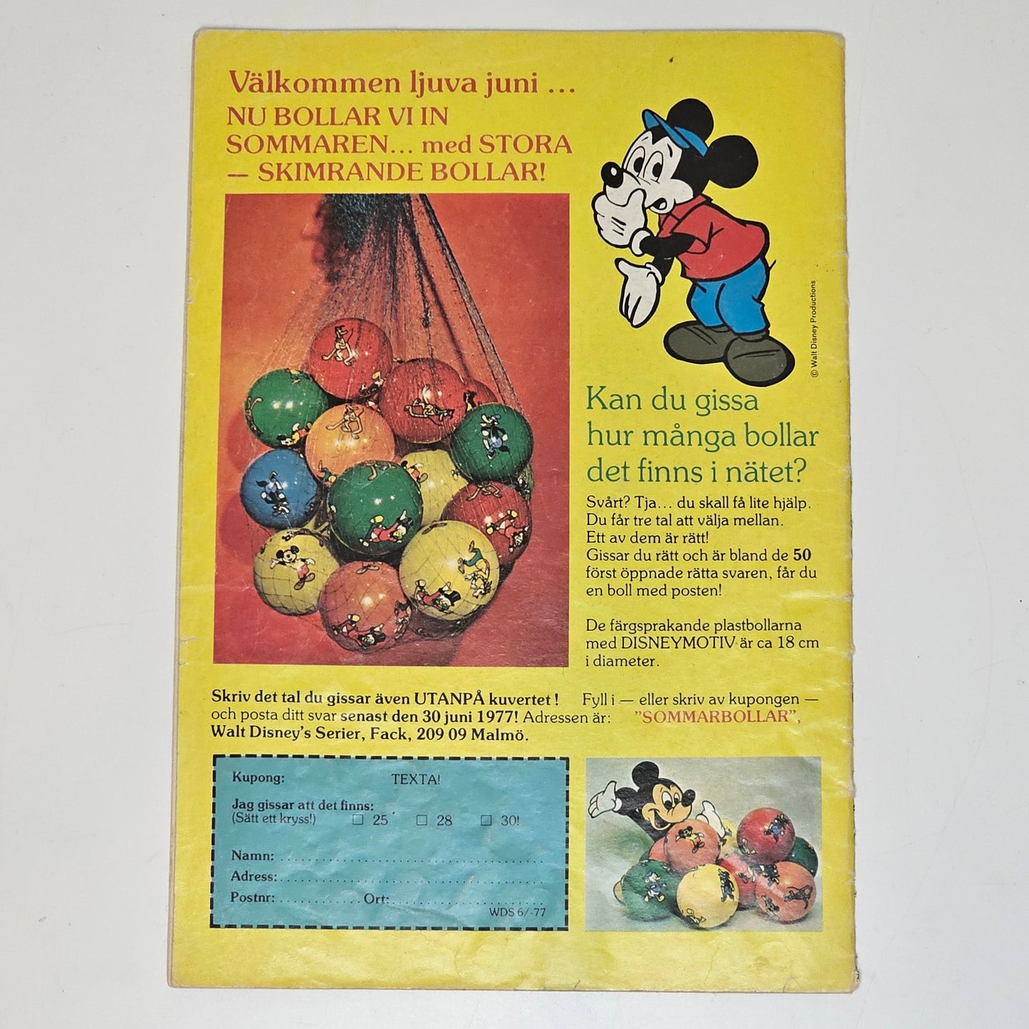 Walt Disney´s Serier Nr 6 1977 #VG#