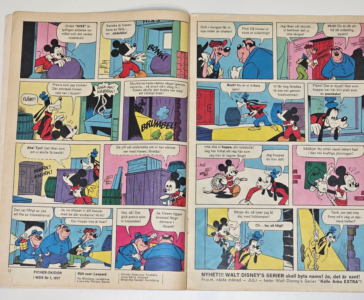 Walt Disney´s Serier Nr 6 1977 #VG#
