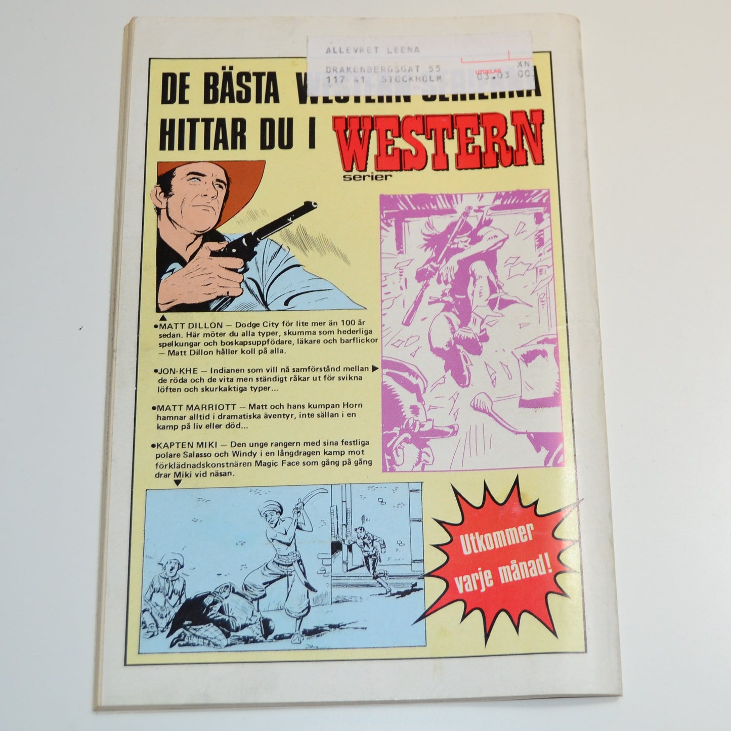 Agent X9 Nr 3 1987 #FN#