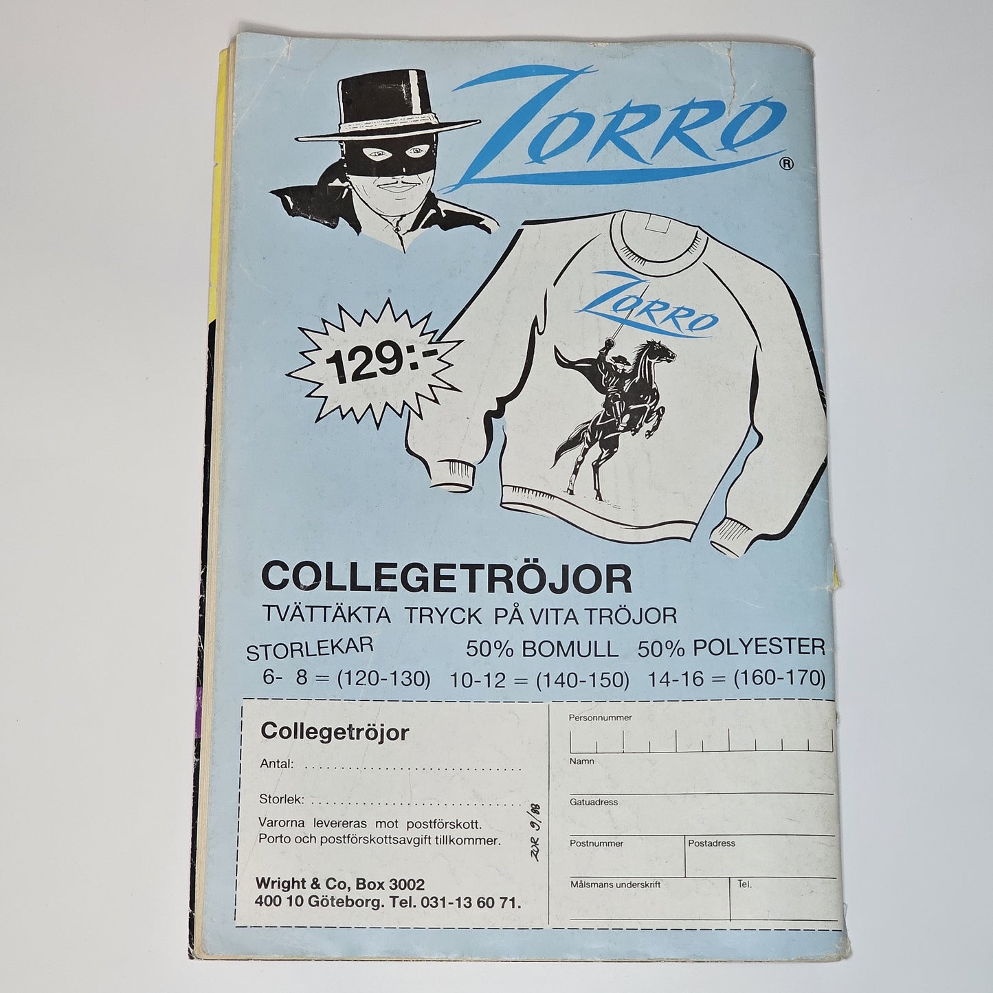 Zorro Nr 9 1988 #VG#