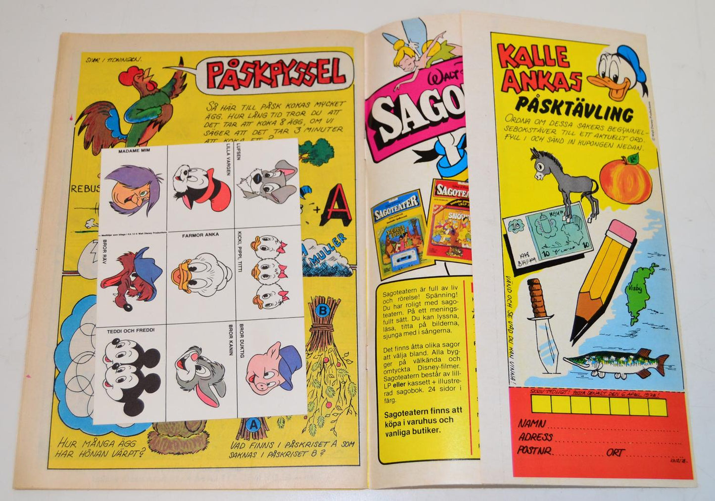 Kalle Anka & Co Nr 12 1978 #FN# + Bilaga