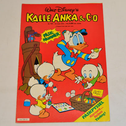 Kalle Anka & Co Nr 12 1978 #FN# + Bilaga