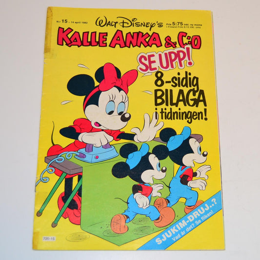 Kalle Anka & Co Nr 15 1982 #GD# + Bilaga