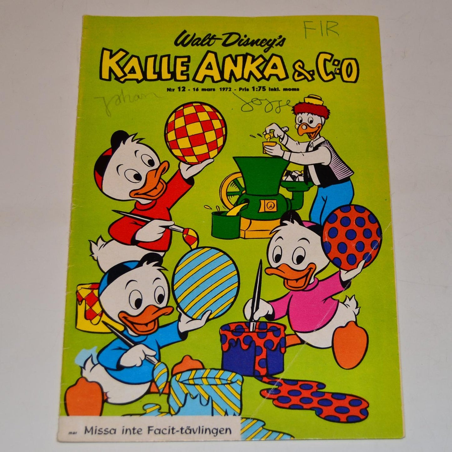 Kalle Anka & Co Nr 12 1972 #FR#