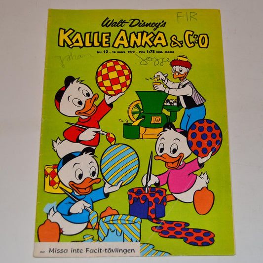 Kalle Anka & Co Nr 12 1972 #FR#