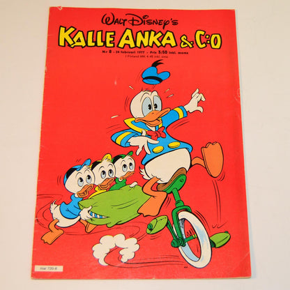 Kalle Anka & Co Nr 8 1977 #VG#
