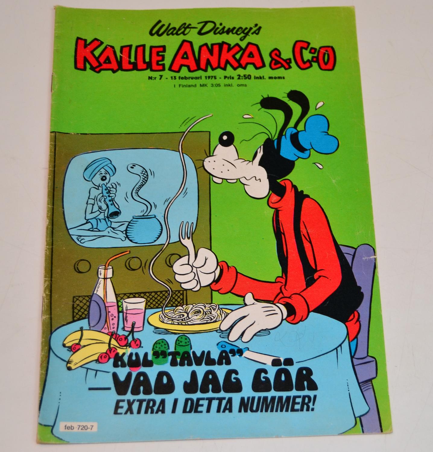 Donald Duck &amp; Co. No. 7 1975 #VG#