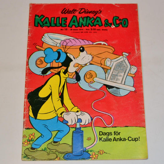 Kalle Anka & Co Nr 13 1974 + Bilaga #VG#