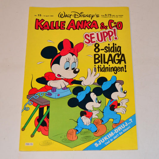 Kalle Anka & Co Nr 15 1982 #VF# + Bilaga