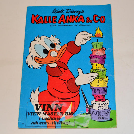 Kalle Anka & Co Nr 49 1971 #VG#
