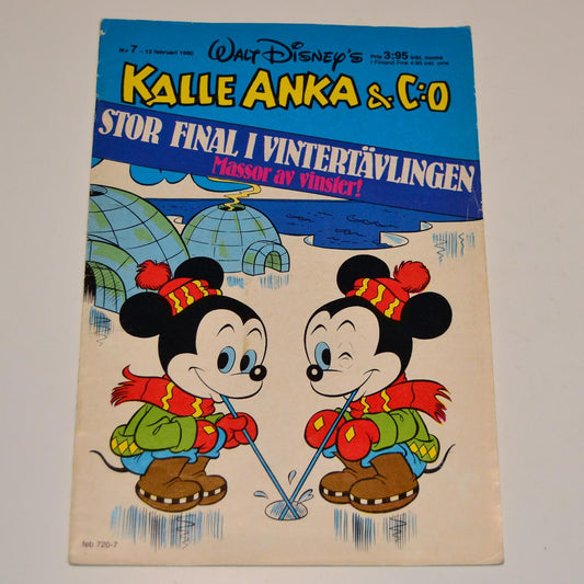 Kalle Anka & Co Nr 7 1980 #VG#