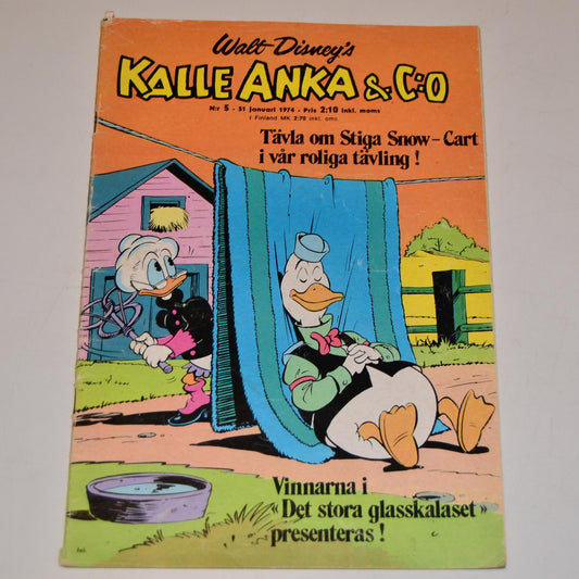 Kalle Anka & Co Nr 5 1974 #VG#